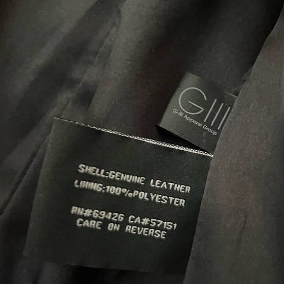 Black Rivet Dark Brown Jacket with Red and White Stars - Picture 9 of 11